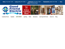 Tablet Screenshot of goodfriendelectric.com